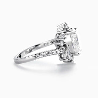 3.0 CT Oval Moissanite Vintage Diamond Ring in 925 Sterling Silver- The ‘Nadine’ Ring