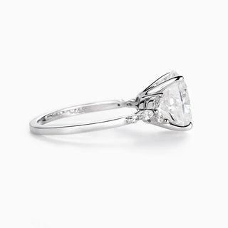 2.0 CT Oval Moissanite Vintage Diamond Ring in 925 Sterling Silver- The ‘Phoebe’ Ring