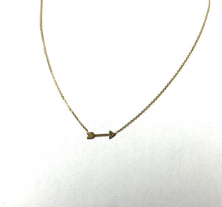 Minimalist Love Arrow Necklace In 925 Sterling Silver