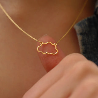 Classic Nature Inspired Cloud Necklace in 925 Sterling Silver