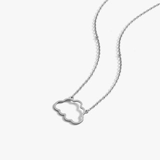 Classic Nature Inspired Cloud Necklace in 925 Sterling Silver