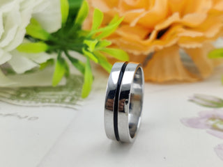 Plain Classic Wedding Band in 925 Sterling Silver- The ‘Lincoln’ Wedding Band