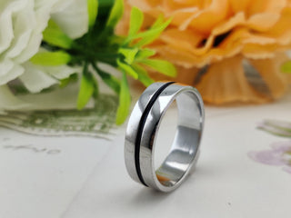 Plain Classic Wedding Band in 925 Sterling Silver- The ‘Lincoln’ Wedding Band