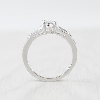 1.2 CT Marquise Moissanite Three Stone Style Diamond Ring in 925 Sterling Silver- The ‘Sabrina’ Ring