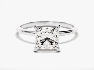 1.5TCW Princess Cut Solitaire Moissanite Diamond Engagement Ring in 925 Sterling Silver