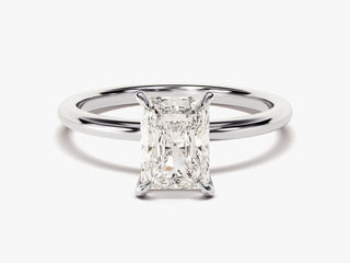 1.5TCW Radiant Cut Solitaire Moissanite Diamond Engagement Ring in 925 Sterling Silver