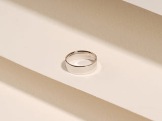 2mm-7mm Flat Plain Wedding Bands in 925 Sterling Silver