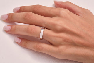 2mm-7mm Flat Plain Wedding Bands in 925 Sterling Silver