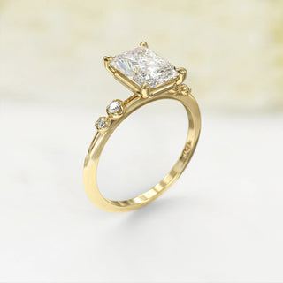 1.70TCW Radiant Cut Vintage Moissanite Diamond Engagement Ring in 925 Sterling Silver