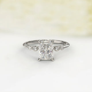 1.70TCW Radiant Cut Vintage Moissanite Diamond Engagement Ring in 925 Sterling Silver